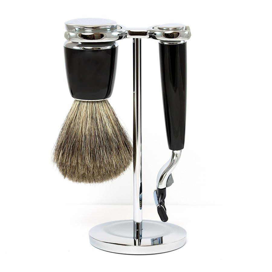 Badger Hair Shaving Brush Full Black handle
